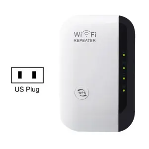 WiFi Extender Signal Booster 300mbps, WiFi Range Extender, Wireless Internet Repeater, Long Range Amplifier with Ethernet Port, Access Point, 1-Key Setup, Alexa Compatible