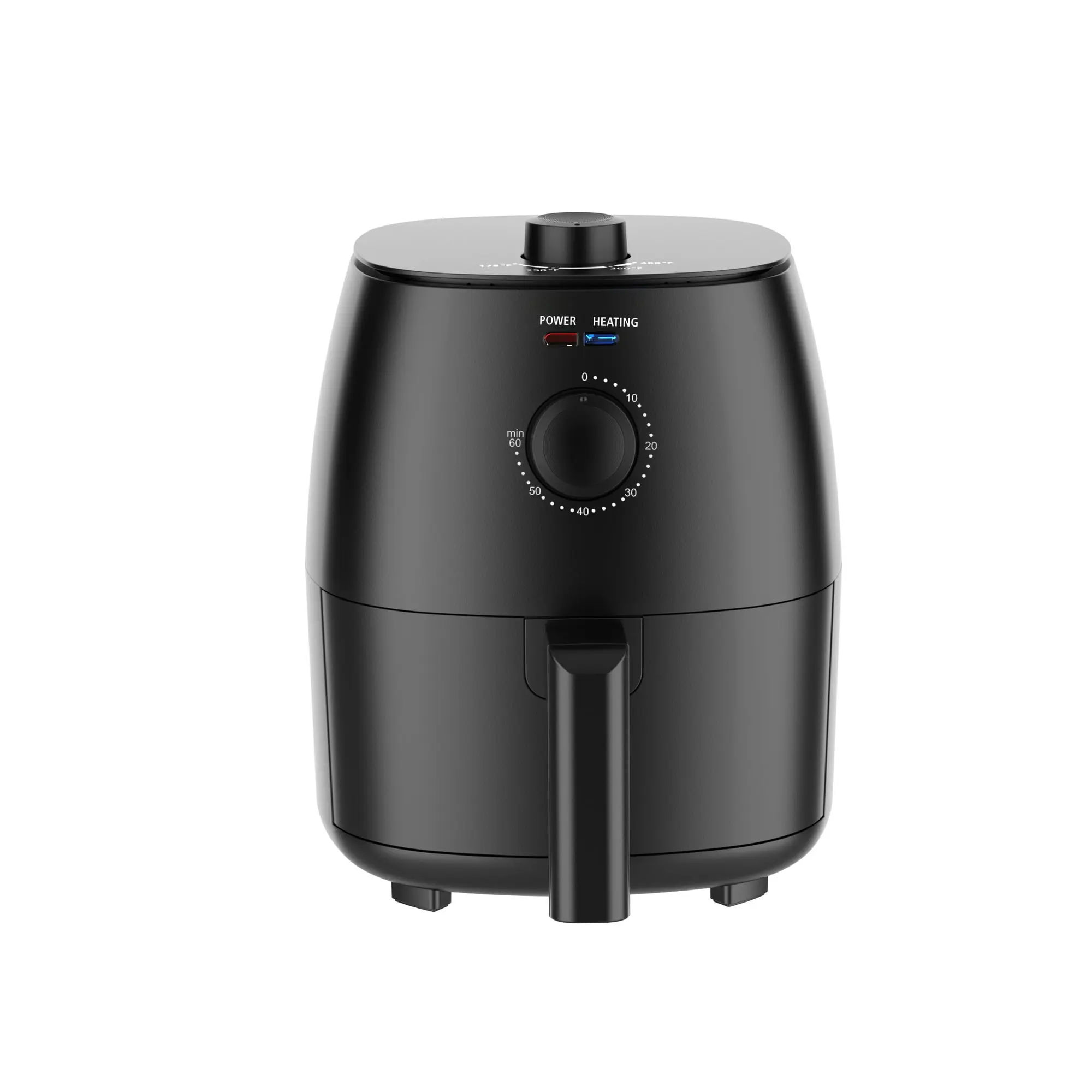Mainstays 2.2 Qt Air Fryer in Arctic Black with Non-Stick Basket