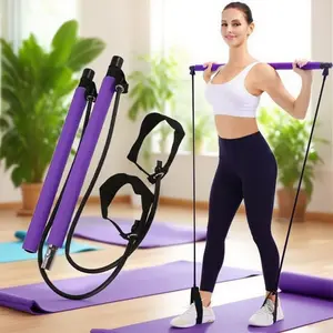Pilates Resistance Bands, Full-Body Elastic Resistance Ropes, Home Gym Pilates Equipment, Father's Day Gifts, Valentine's Day Gifts, Home Training Equipment, Workout Bands