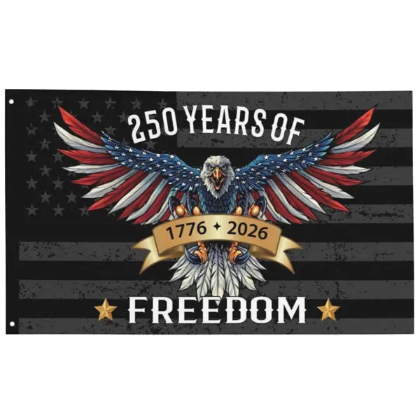 250 Years Flag Black