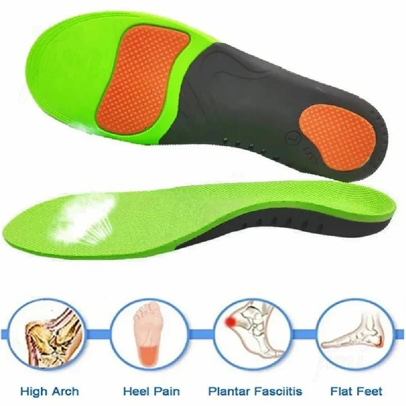 EVA Orthopedic Shoes Sole Insoles for Feet Arch Foot Pad X/O Type Leg Flat Foot Elastic Shock Absorption Comfortable Insoles
