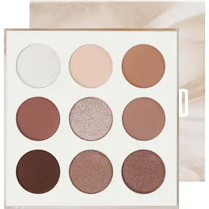Neutral Eyeshadow Palette Nude Brown with Velvety and Silky Finishes Highly Pigmented Mattes Shimmers Glitter for Day to Night Makeup