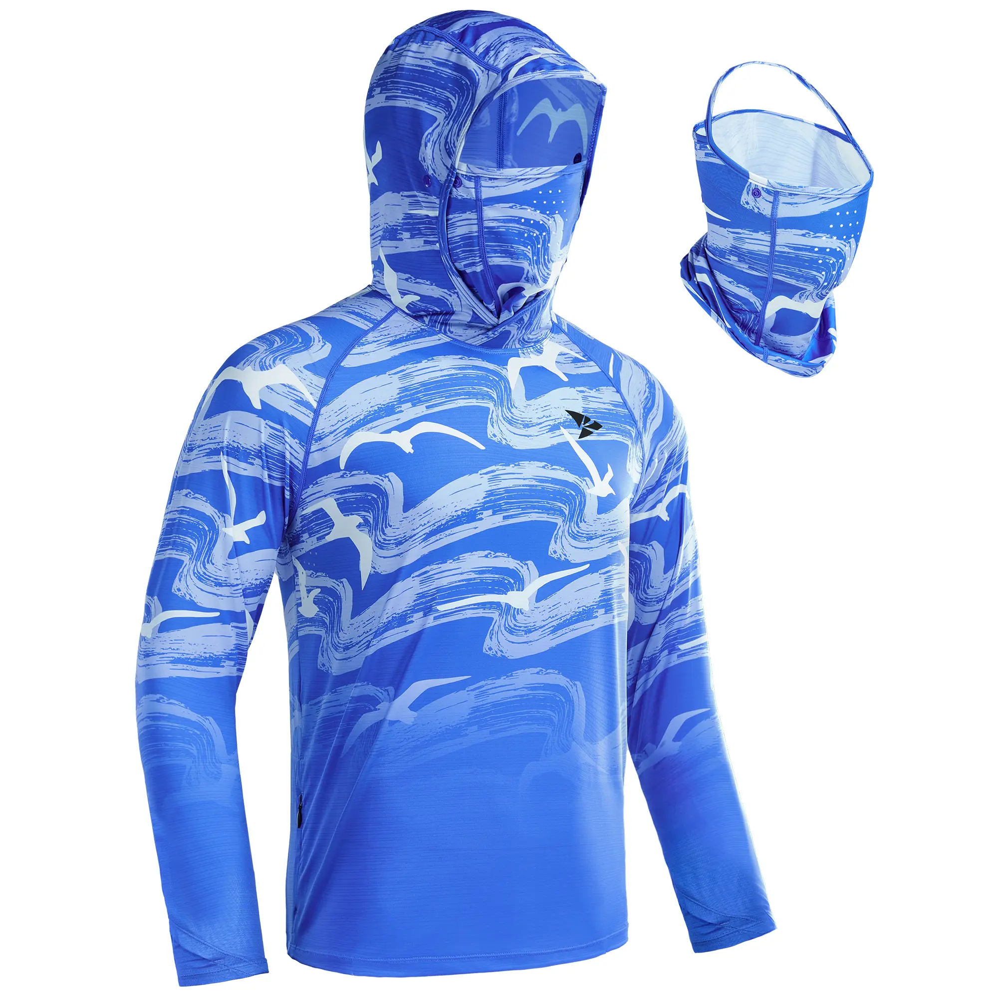 Blue White Seagull Gradient (Removable Gaiter)