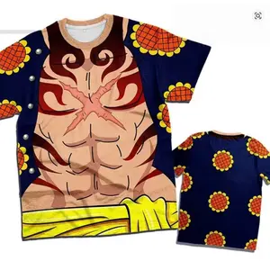 2026 New Pirate Anime Summer T-Shirt, Oversized 3D Cosplay Tee, Adventure Hero Graphic Top for Adults Children