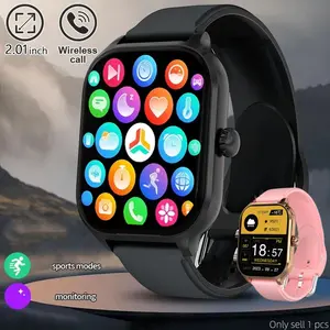 Smart Watch for iPhone and Android, Wireless Calling, Sms, Fitness Tracking, Camera Control, Multiple Sports Modes, Alarm, Music, USB Charging