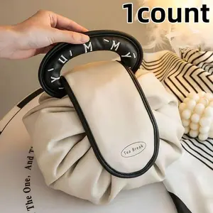 Simple Fashion Lazy Makeup Bag, Portable Large Capacity Travel Organizer, Drawstring Toothbrush Holder, Cosmetics Storage, Gift Idea, Cosmetic Travel Bags, Makeup Pouch, Travel Beauty Bag