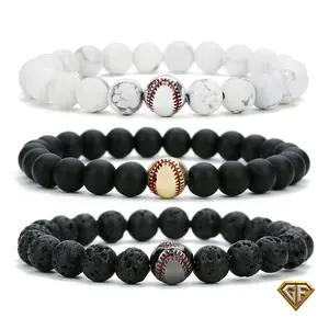 Matte Black Baseball Bracelet, Boys Baseball Jewelry, Adjustable Baseball Season Bracelet, Baseball Playoffs,