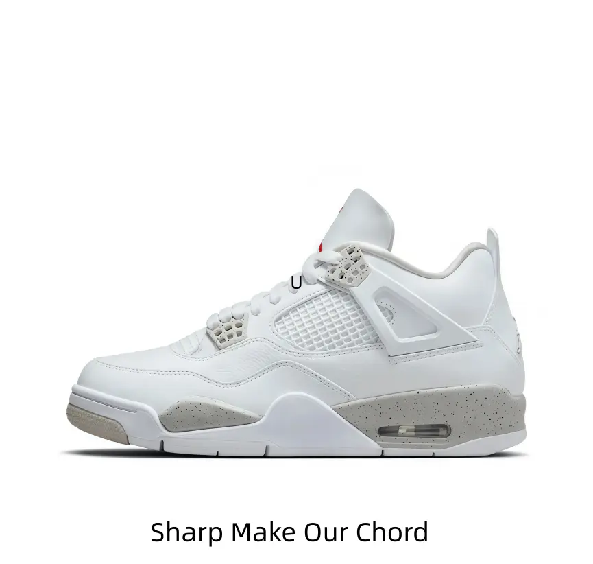White Light Grey Mid Top Retro Basketball Sneakers Leather Mesh Combination Air Cushion Sole Clean Style Unisex Street Trainers