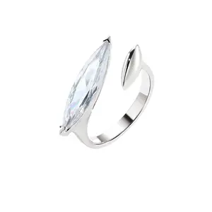 Minimalistic Luxury Horse Eye Zirconia Ring for Women