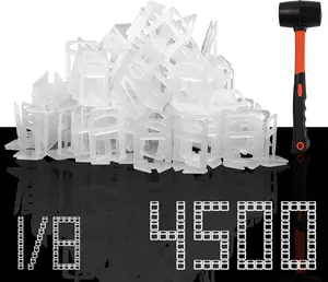 Tile Leveling System with - 4500 Piece Tile Leveling Clips 1/8", Tiles Spacers Leveling System DIY for Tile and Stone Installation