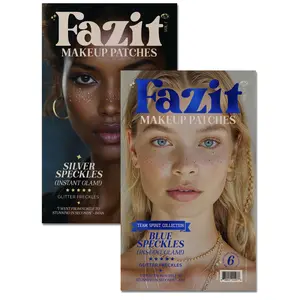 Silver + Blue Speckles Makeup Patches Silver + Blue Speckles Makeup Patches