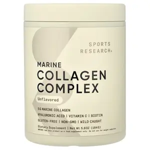 Sports Research Marine Collagen Complex, Unflavored, 5.8 oz (164 g)