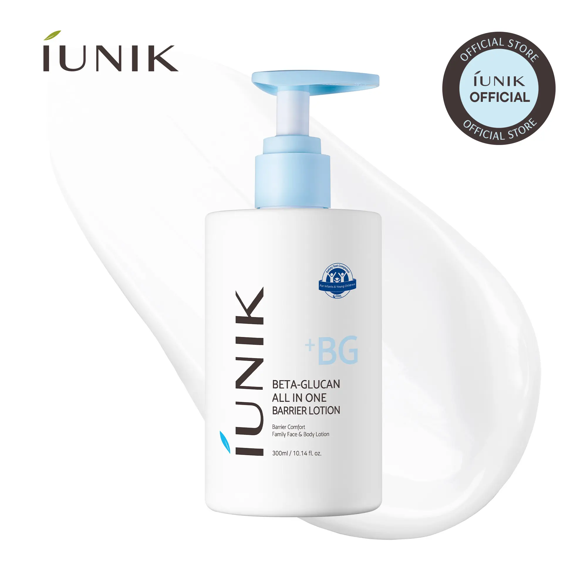 [IUNIK Official] Beta-Glucan All In One Barrier Lotion | Barrier-Care & Deeply Hydrating for Whole Family & Sensitive Skin | 300ml / 10.14 fl. oz.
