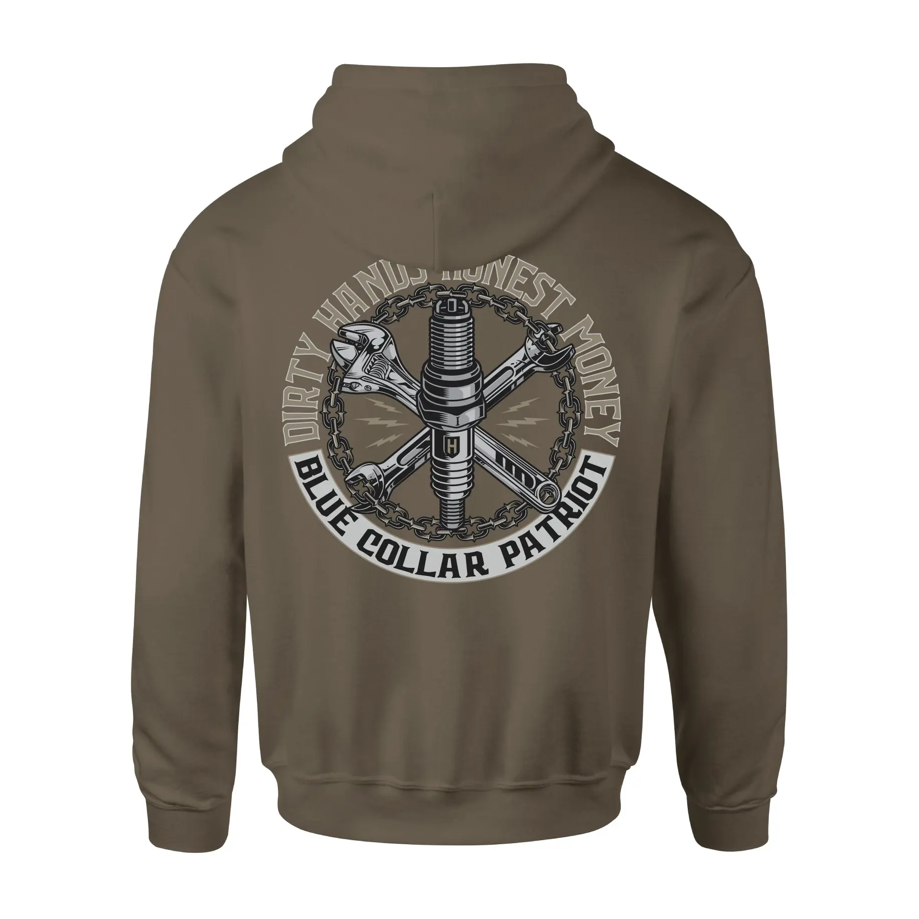 Howitzer Men's Sparx Patriot Hoodie Sweatshirt - XL, Long Sleeve Athletic Fit Graphic Print Pullover, Ultra-Soft Cotton Blend Fleece, Authentic Branding, Drawstring, Sweatshirts