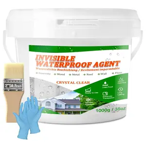 Invisible  Agent 35oz, Transparent  Coating for Roof, Floor, Bathroom, Wall, Window Sill, Brick, Concrete Structures, Indoor & Outdoor Waterproofing Sealant for Repairing Leaks