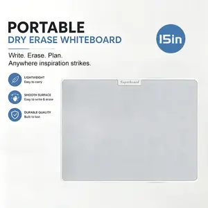 15-inch magnetic erasable small whiteboard, paperless and ink-free, no dirty hands, one-click quick erase. Magnetic attachable design, great for office meetings and classroom interaction, perfect for kids drawing, durable and clean, ideal birthday gift