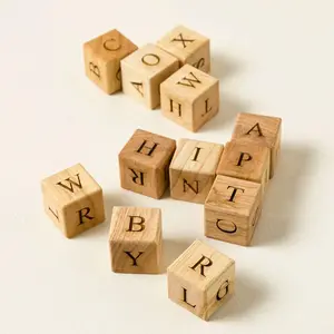 Wood Crossword Dice Game