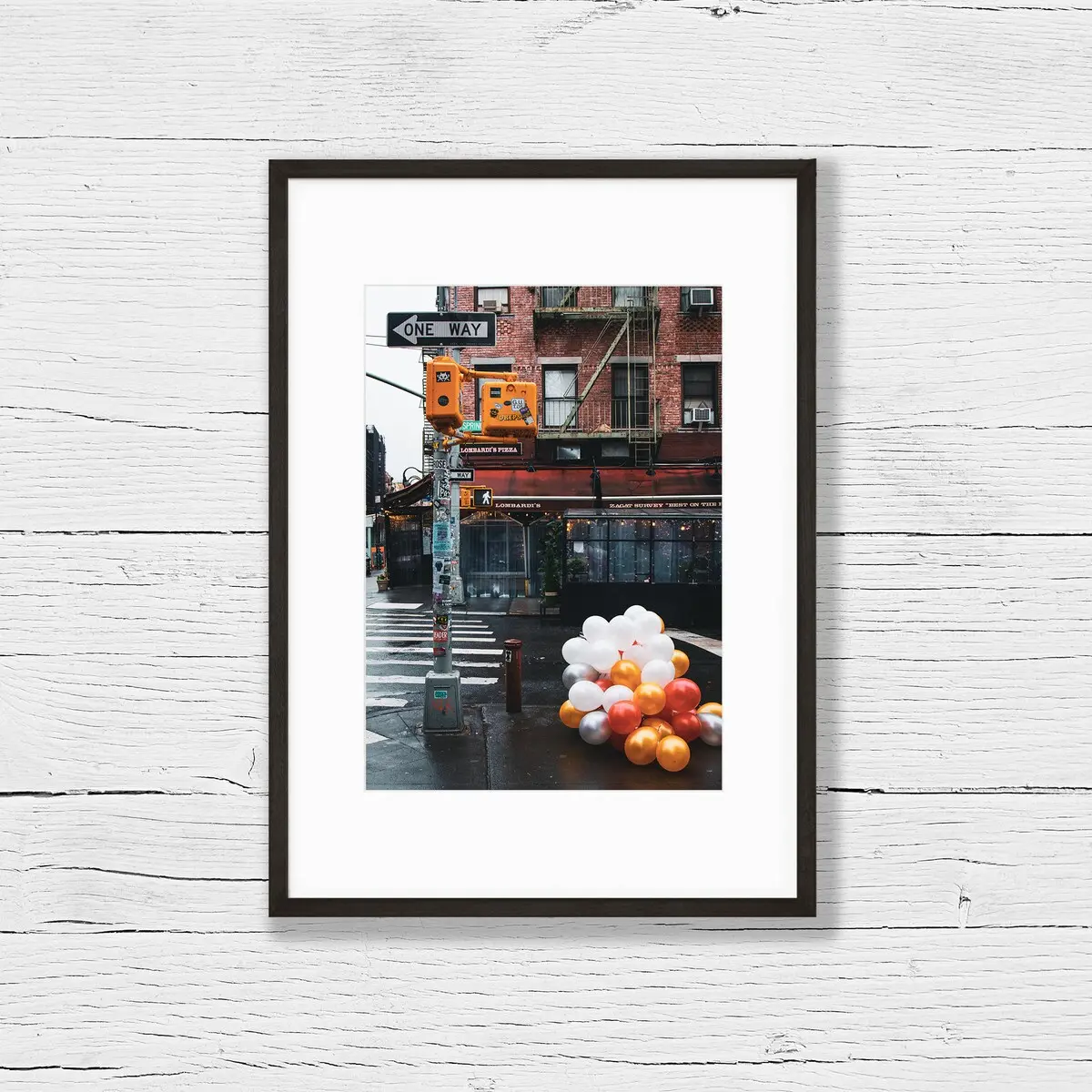 Print New York City "balloons in Soho" Photography Wall Decorations Street Photography Unframed, Room Decor