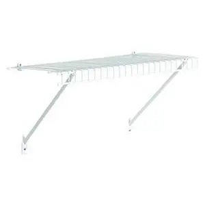 102100 2 ft. x 12 in. Prepack Wire Shelf Kit, White