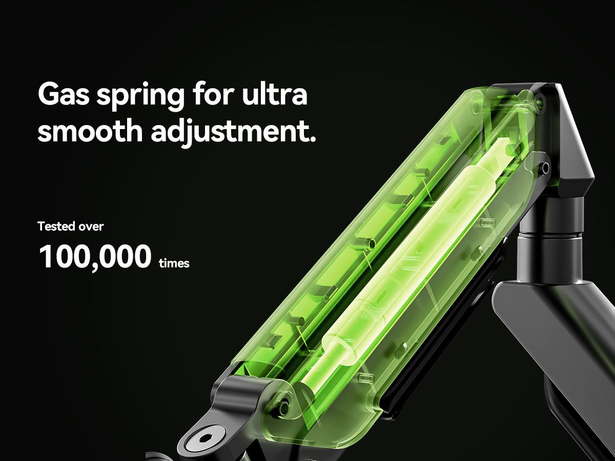 Monitor Stand for Desk, Adjustable Height Computer Monitor Riser, Aluminum Desktop Stand for Laptop, PC, iMac, Ergonomic Screen Stand, Space Saving