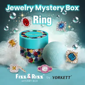 Fizz & Rizz Mystery Box of Ring - Fashion Jewelry Mystery Box - Secret Jewelry - Bubble Bomb - Surprise Gift