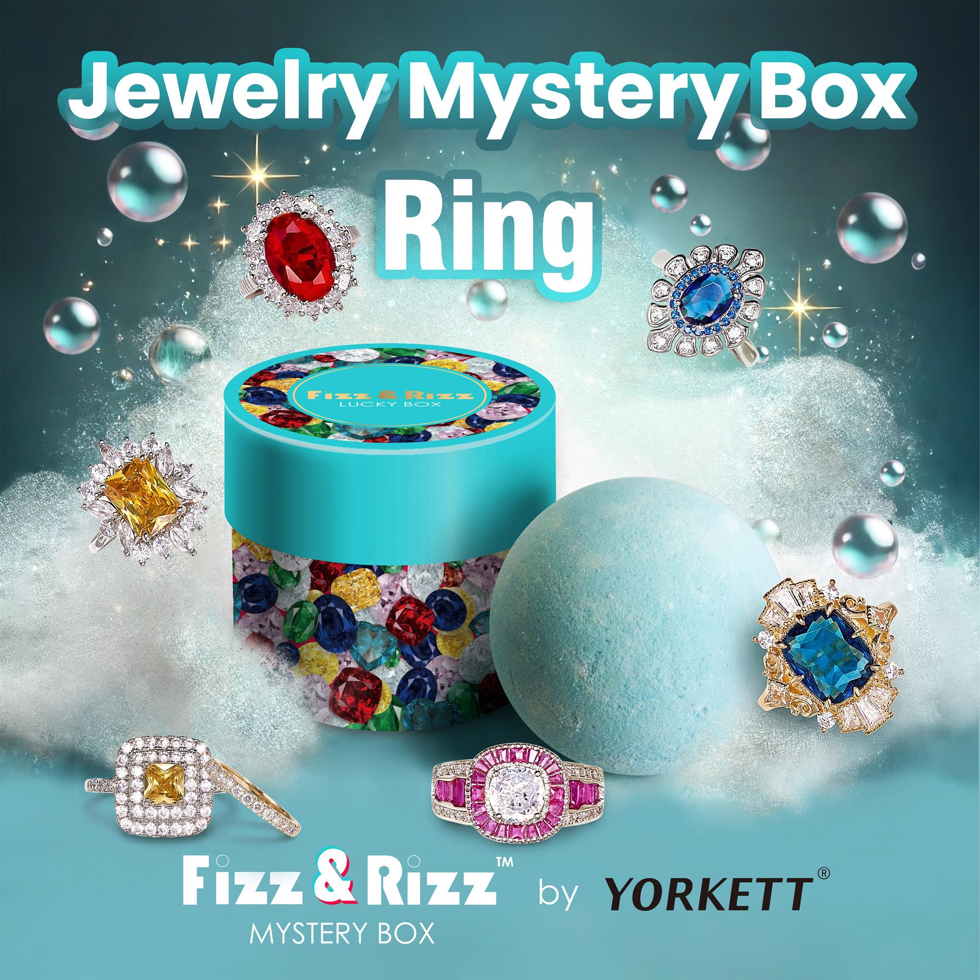 [Deals For You Days] Fizz & Rizz Mystery Box of Ring - Fashion Jewelry Mystery Box - Secret Jewelry - Bubble Bomb - Surprise Gift