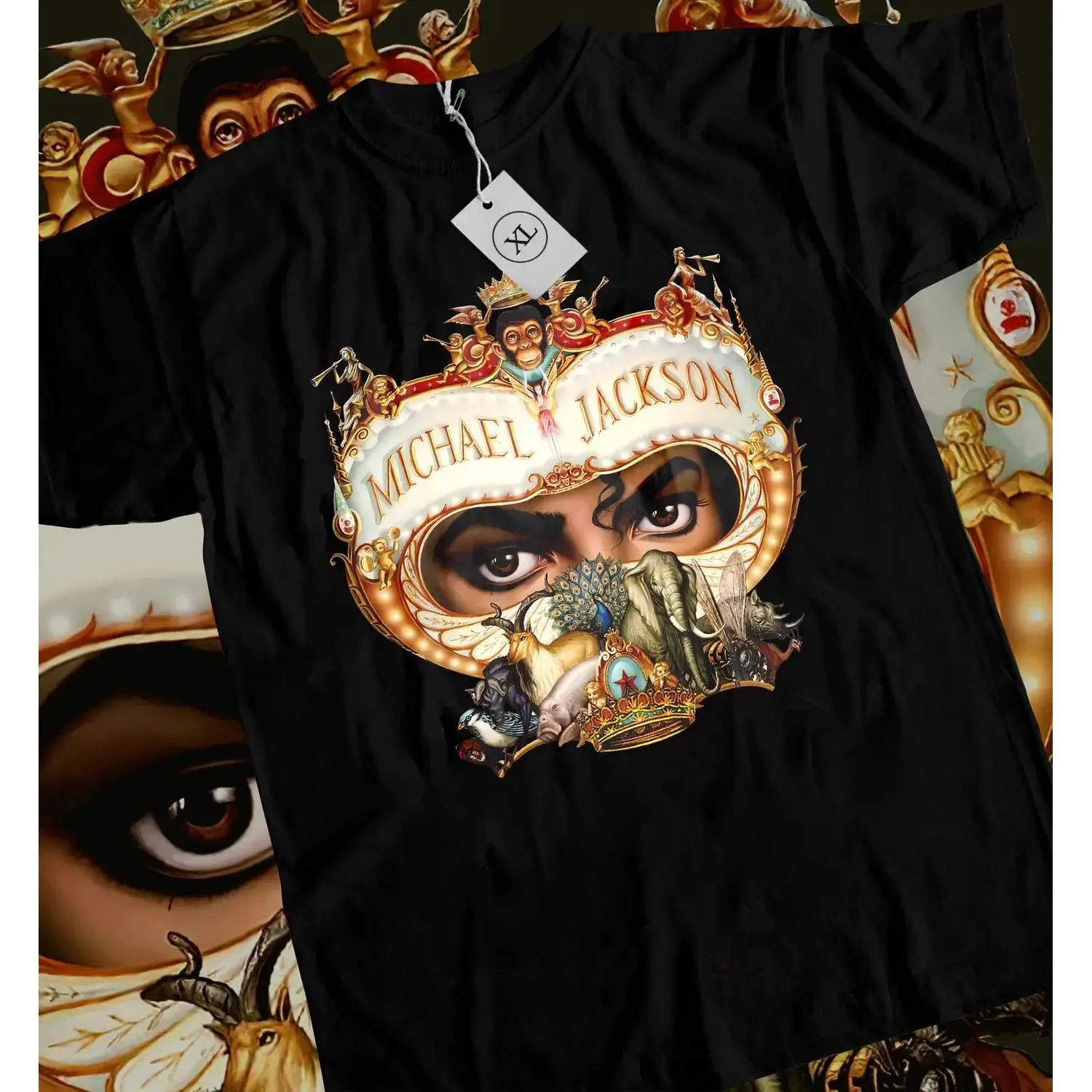 Michael Jackson Dangerous 25 T Shirt M J Homage Retro Unisex Top