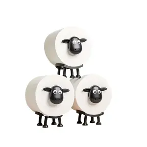 1pc/3pcs Cute Animal Shaped Toilet Paper Holder, Funny Toilet Paper Holder Standing Bathroom Paper Towel Holder for Bathroom Decoration, Vanity Bathroom Decoration Supplies