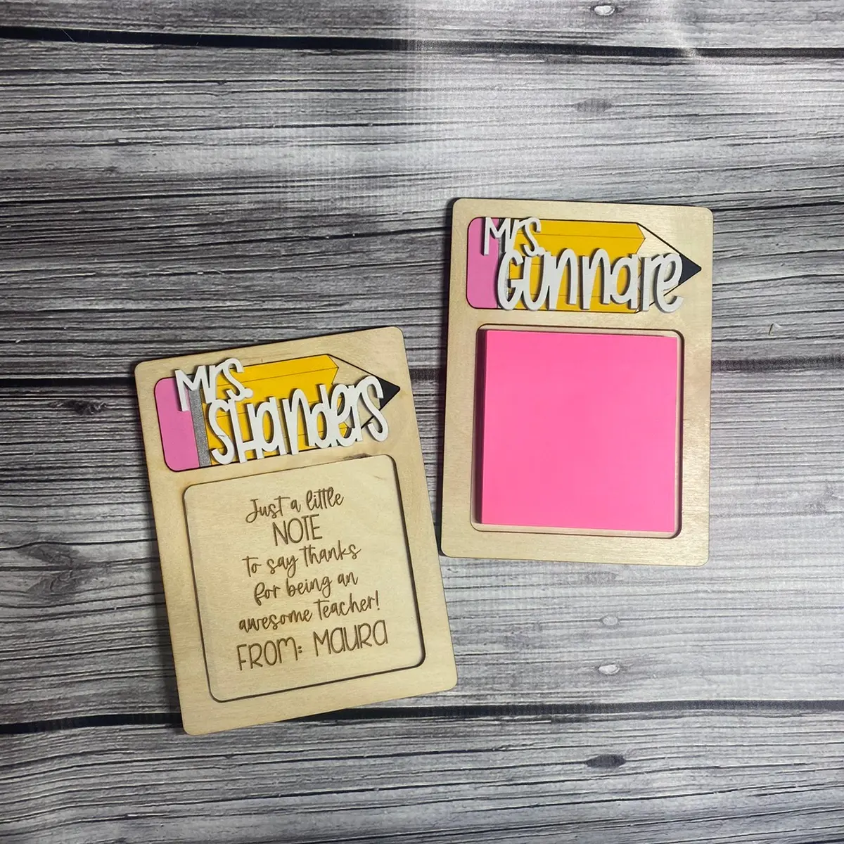 Personalized Post-It Holder