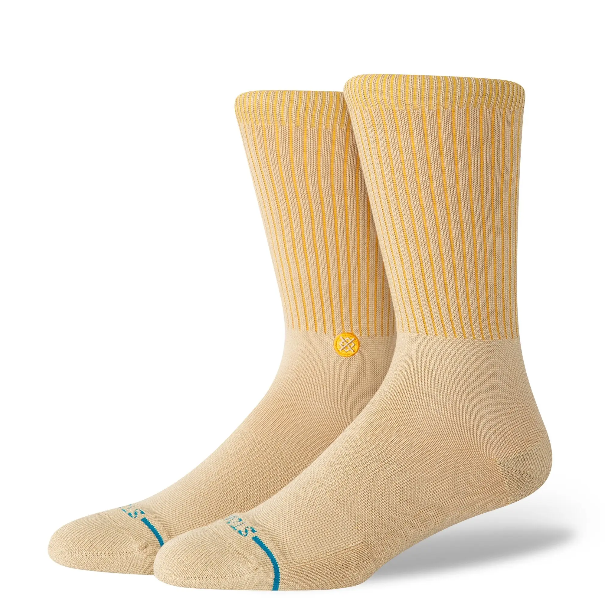 Stance mens Icon POP Crew socks - Sand
