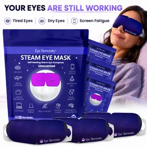 Eye Serenity Steam Eye Mask - Warm Eye Compress and Sleep Mask for Dry Eye, Screen Fatigue, Travel, Sleep, Gifts -  Calming Heated Eye Mask