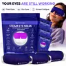 Eye Serenity Steam Eye Mask - Warm Eye Compress and Sleep Mask for Dry Eye, Screen Fatigue, Travel, Sleep, Gifts - Calming Heated Eye Mask
