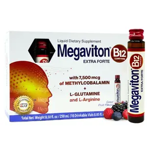 Megaviton B12 Extra Forte 7500 mcg Liquid | 10 Drinkable Vials 8.50 fl oz