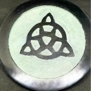 Triquetra Carved Soapstone Tile