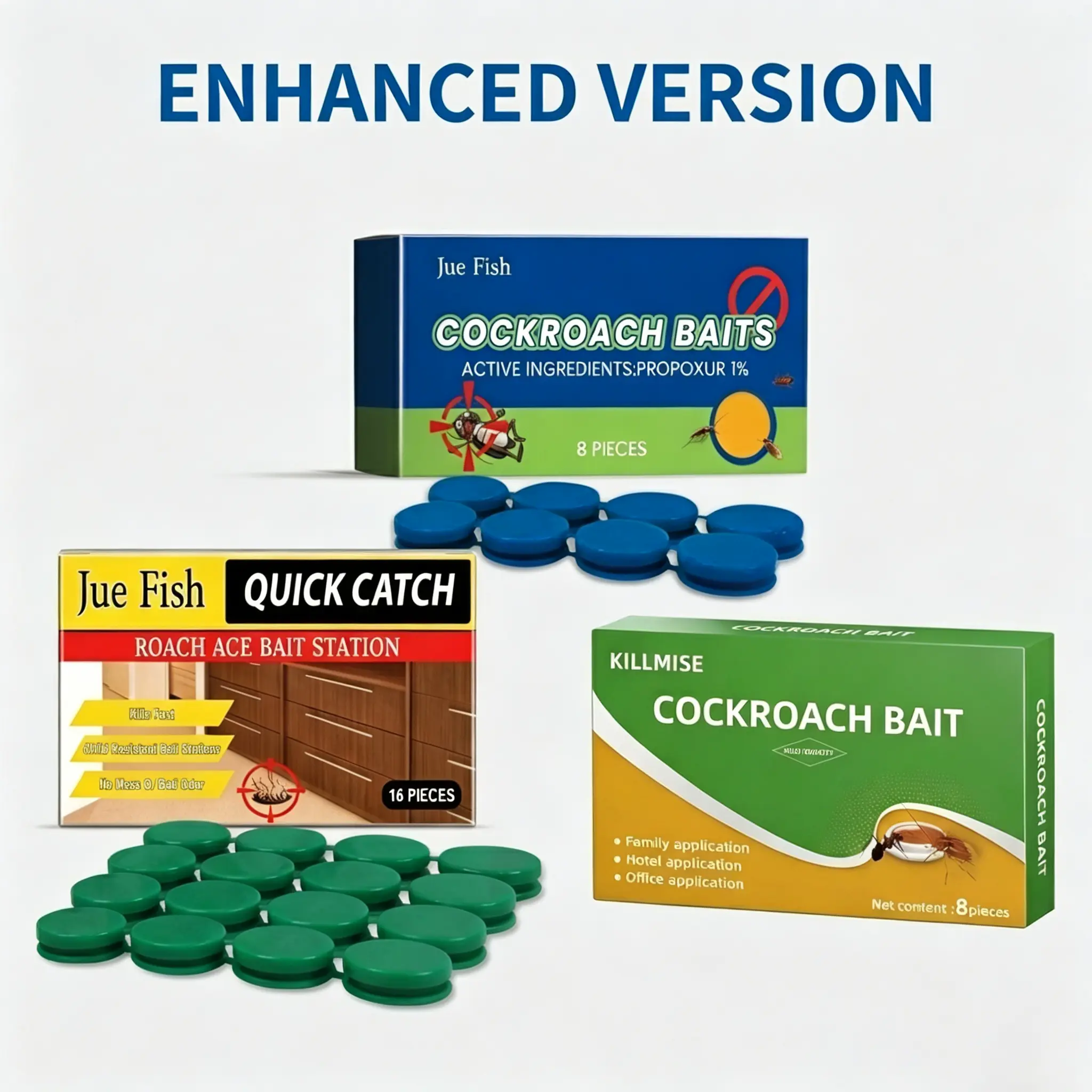Indoor roach bait gel and trap, roach killer - home outdoor pest control dragonfly bug repellent bear spray advion cockroach Roach Bait Trap Kit moon moons pry Cockroach Killer Repellent Set