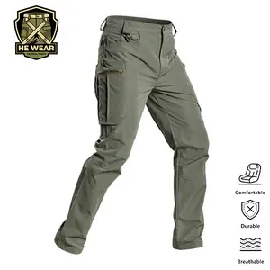 Men’s functional plaid hard-shell tactical hiking pants—scratch-resistant, wear-resistant, stretchy, breathable, moisture-wicking, quick-drying, lightweight, thin, and tear-resistant. Multiple pockets for outdoor exploration, work duty/on-site operations,