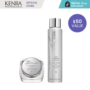 Kenra Platinum Texturizing Taffy 13 & Dry Texture Spray 6 | Defines, Details, & Smooths Styles | Increases Texture & Fullness