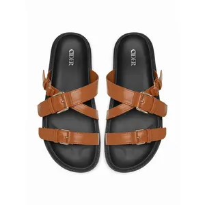 Cider MULTI BAND BUCKLE SLIPPERS