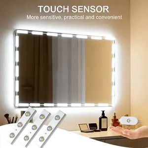 6/42LED Module Mirror Light, USB Powered, Touch control, Home Decoration Lamp, Bathroom Vanity Mirror, Suitable for Advertising, Backstage Makeup and wardrobe, Adaptable for Various Scenarios, Led Mirror Lights