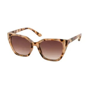 New Horizons Women's Full Rim Cat Eye Polarized Sunglasses - Anti-UV UV400 Protection Lenses, Tortoise Shell with Black Gold Accent, Lightweight Face Framing Gradient Shades, Chic Style for Summer Driving, Vacation, Anti-Uv Women's Sunglasses, Chic Women'