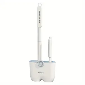 1pc Toilet Brush, Household No Dead Angle Cleaning Brush, Toilet Long Handle Detachable 14.96"x5.19"