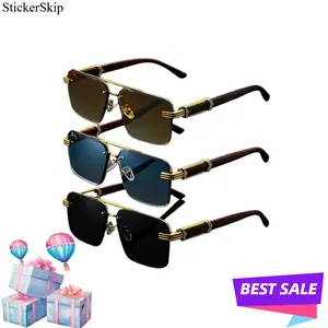 2026 New Men's Classic Vintage Frameless Metal Eyeglasses, High-End Business & Casual Fashion Style, Durable Iron Alloy Lightweight Frames, Available in 1PC/3PCS Value Packs, All-Season Stylish Eyewear for Office, Daily Commute & Everyday Wear