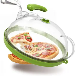 Microwave Splatter Cover with Water Steamer, Upgraded Microwave Cover for  with Handle, Clear Plate Covers, Splatter Guard, Kitchen Essentials Gadgets, House Warming Gifts  , 10 Inch