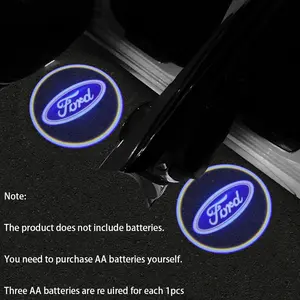 Car styling Auto Door LED Decoration Wireless Welcome Light Logo Projector For Ford Focus 2 3 4 MK2 MK3 MK4 ST F150 Mondeo Fiesta Fusion Ranger Mustang Shelby Kuga Edge Explorer Ecosport Transit Escape Car Door Lights