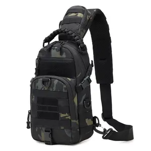 TacticalChestBagforMenWaterproofCampingShoulderOutdoorHikingClimbingCyclingCrossbodyBagSlingEDCFannyPack