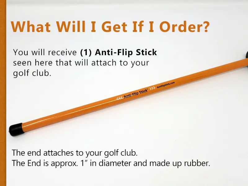 The Anti-Flip Stick Golf Training Aid (Original Version) to Improve Consistency, Distance & Accuracy [V1] 5
