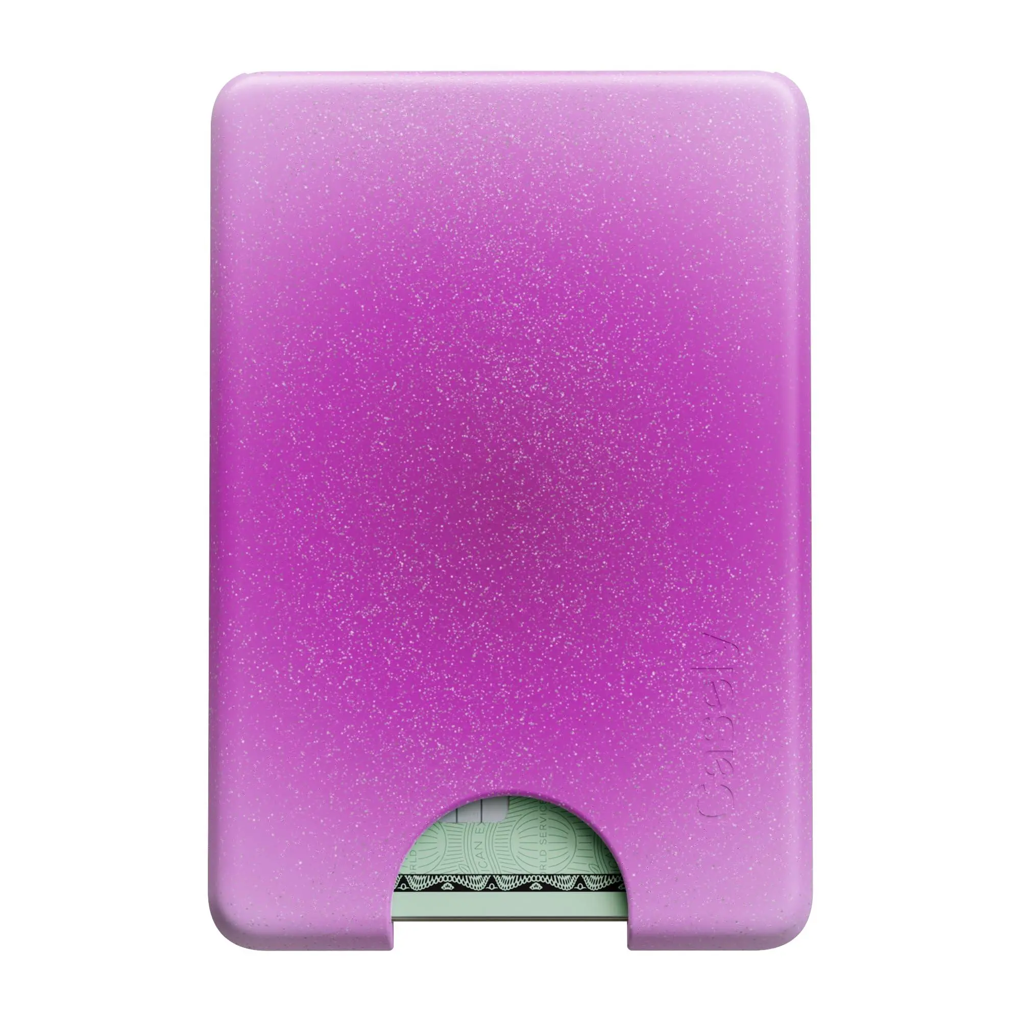 Casely MagWallet | Aura | Violet Soul | Purple | Slim Wallet Card Holder | Compatible with MagSafe | Soft-Touch Hard Silicone | Holds Up to 3 Cards