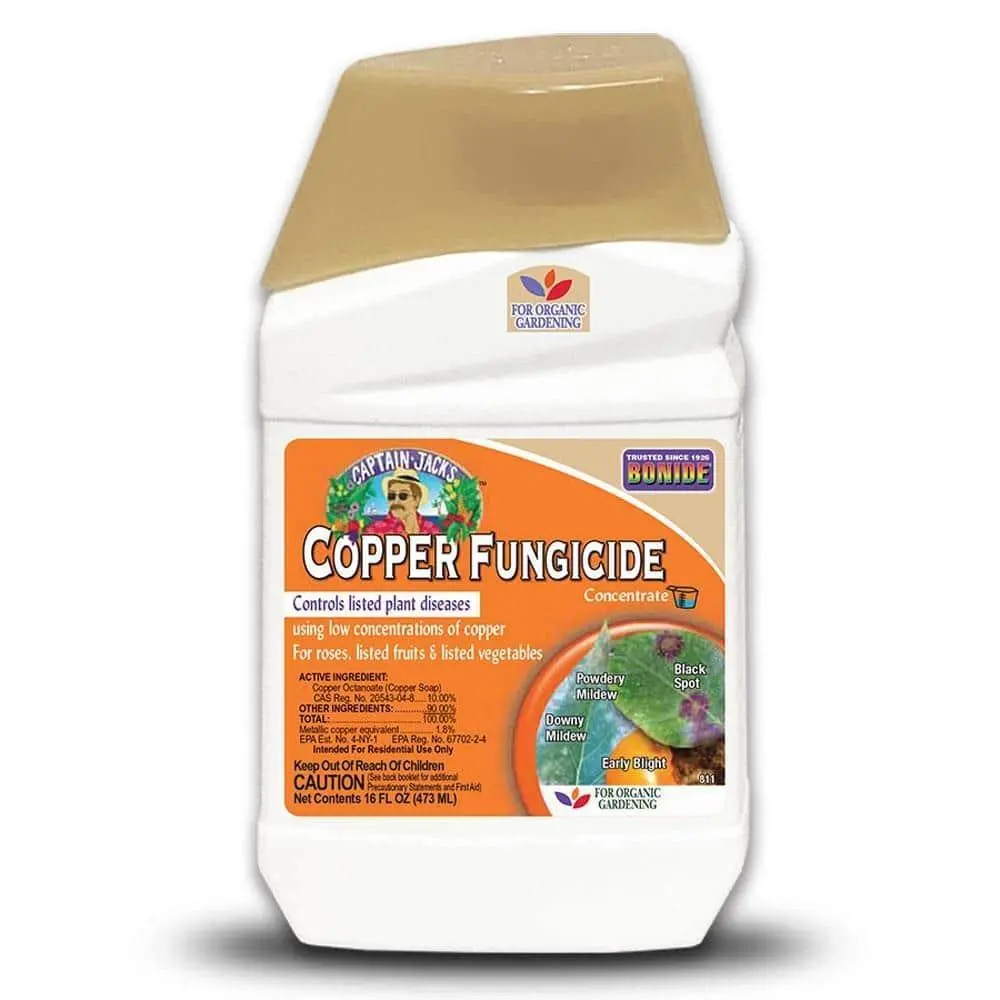 Copper Fungicide, 16 oz. Concentrate for Organic Gardening, Controls Common Diseases