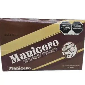 Manicero Barra De Dulce Sabor Cajeta Con Cacahuate Y Chocolate