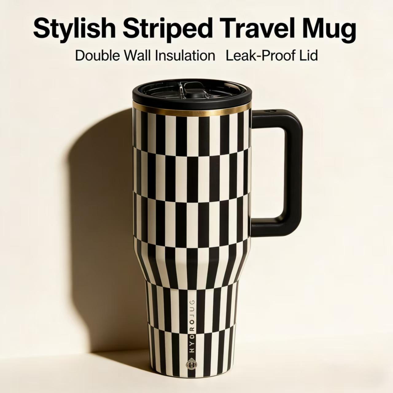 HydroJug 40oz Large Capacity Insulated Tumbler with Handle, Double Wall Stainless Steel, Ideal for Car, Camping, Hiking, Office & Road Trips Drinkware Flasks Mug Bottled Bottles Portable  Bottles  Bottles sarcastic frozen drink toddler water can pink